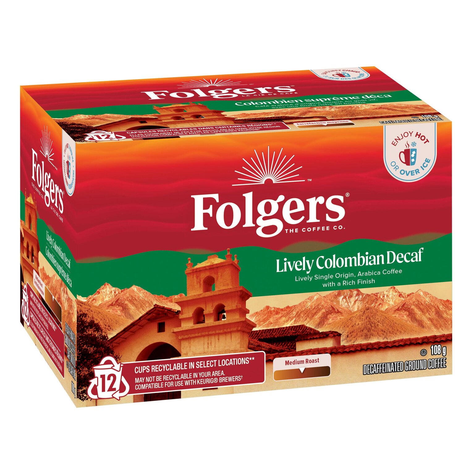 Lively Colombian Decaf Coffee Pods