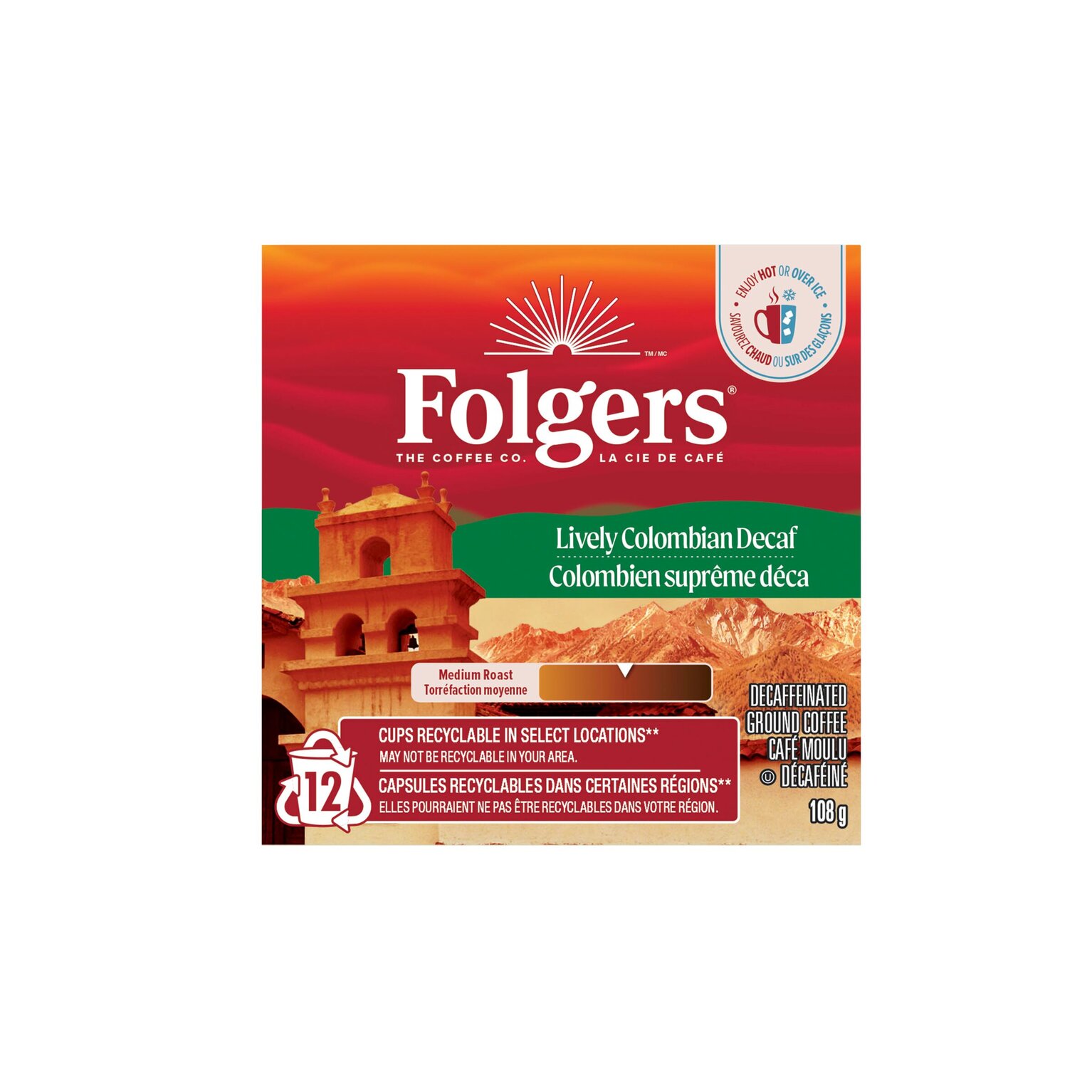 Lively Colombian Decaf Coffee Pods